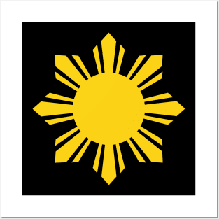 Filipino Sun and Stars Pinoy decal Posters and Art